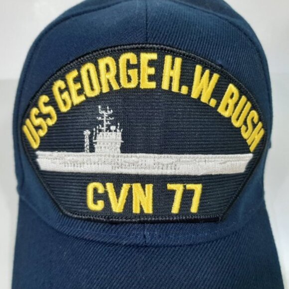 U.S. Navy USS George H.W. Bush CVN-77 Men's Cap - Picture 2 of 3